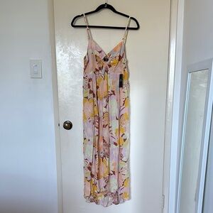 Volcom multicolor Floral Spaghetti Strap Dress size L
